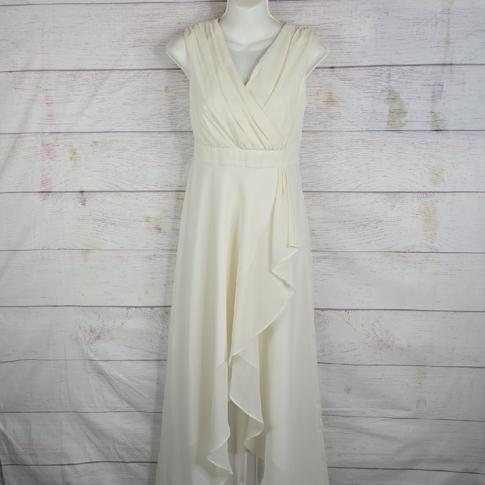 Aria Cream High Low Gown Sz 4